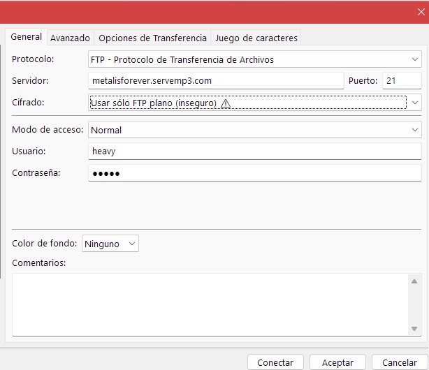 Fonoteca filezilla 2